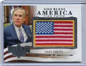 RARE 2022 DECISION GOVERNOR GREG ABBOT GOD BLESS AMERICA CARD #PG11 ~ TEXAS - Picture 1 of 2