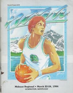 1984 - NCAA Mideast Regional Basketball Tournament Program - Excellent Condition