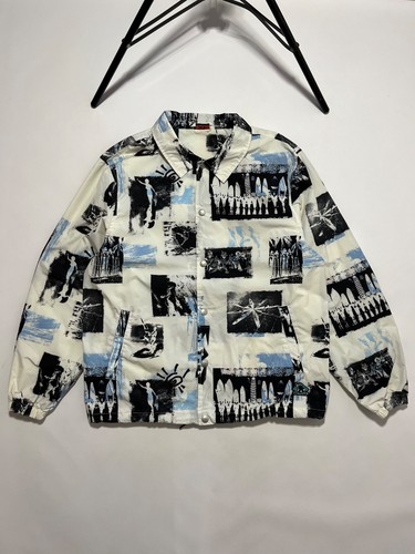 COACH Giacca da allenatore Gotcha vintage stile surf rara vintage anni 90 skate baggy USA