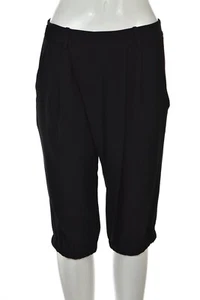 NEW Thakoon Pants Sz 2 Black Capri Cropped Acetate Casual Trousers NWT - Picture 1 of 6
