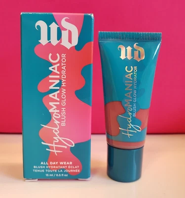Hidratante brillante Urban Decay Hydromaniac Blush Wrecked TAMAÑO COMPLETO 0,5 oz nuevo en caja Foto 1 de 4