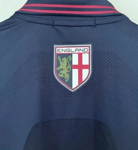 Vintage RLX RALPH LAUREN Herren Mesh England Navy Blau & Rot Poloshirt - Größe M RAR - Bild 1 von 12