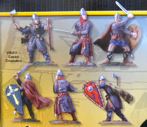 Conte collectables 54mm VIK01 1 Norman infantry attacking 3 figs  2003 MIB oop - Picture 1 of 4