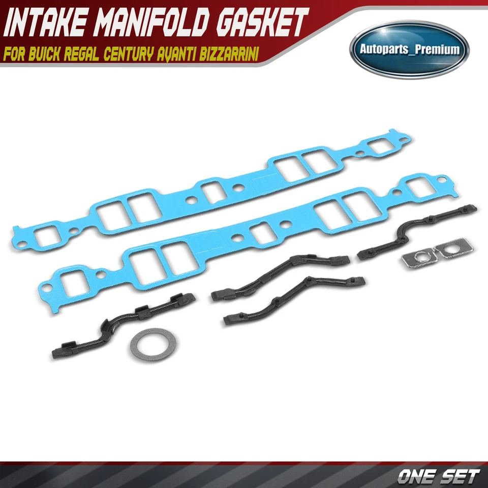 发动机进气歧管垫圈套装适用于别克 Regal Century Avanti II Bizzarrini — 第 1/4 张图片