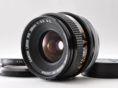 Canon FD 28mm F/3.5 S.C. Lente gran angular MF "O" con filtro Excelente5 de Japón Foto 1 de 4