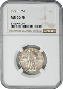 1925 Standing Liberty Quarter 25c MS66FH NGC 950514-47 - Picture 1 of 6