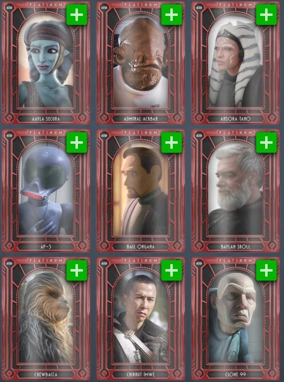 [DIGITAL] Topps Star Wars - Platinum 25 W1 - Red Base - Pick - Image 1 of 1