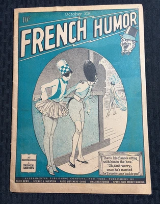 1927 FRENCH HUMOR Magazine #16 VG/FN 5.0 All Illustrations by French Artists Foto 1 de 4