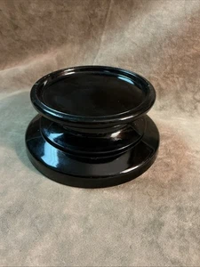 1920s Fenton/Tiffin/Northwood black glass pedestal base Stand number one - Picture 1 of 4