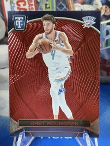 Refractor espejo rojo Chet Holmgren SP 75/149 #52 NBA 2024-25 totalmente certificado - Imagen 1 de 3
