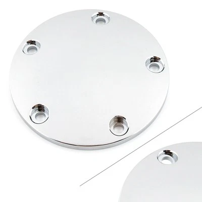 Chrome Domed Timing Point Cover for Harley Twin Cam Softail Dyna 99-17 Silver US — 第 1/4 张图片