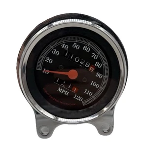 Vintage Harley Davidson Speedometer Speedo 0 miles 4" Genuine - Picture 1 of 11