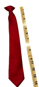 IZOD JUNGEN CLIP AUF KRAWATTE rot festlich Feiertag formell 14" Weihnachten Fotos - Bild 1 von 5