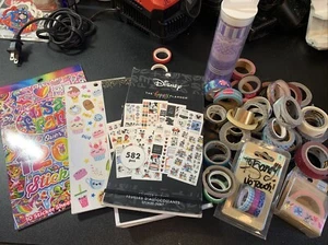 tape Disney The Happy Planner Lisa Frank Sticker Lot Scotch Duck Decorative - Picture 1 of 18