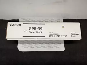 New SEALED Genuine Canon Black Toner GPR-39 ImageRunner 1730, 1740, 1750 - Picture 1 of 5