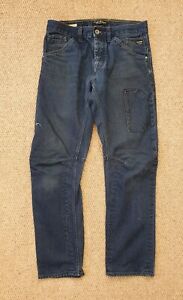 Core Jack Jones Deadstock Arbeitskleidung dunkelblaue Jeans Stan Anti-Fit Bein W30 L30