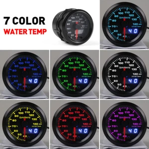 2" 52mm Digital & Pointer 7 Color LED Car Water Temp Temperature Gauge Meter - Picture 1 of 9