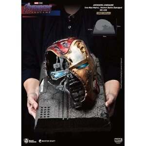 Avengers Endgame Iron Man MK 50 Helmet Battle Damaged Master Craft Resin Statue