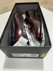 Johnston & Murphy Halsey Mahogany Leather Loafers Shoes Mens Size 8.5 EUC - Picture 1 of 7