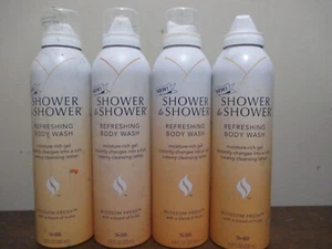 Menge 4 Vintage Dusche zu Dusche Körperwaschmittel Blütenfrisch je 6,8 Unzen - Bild 1 von 1