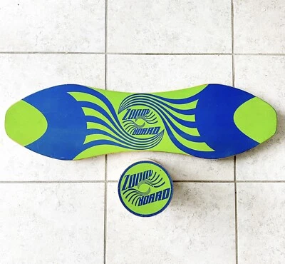 Zoom Board Roller Balance Surf Trainer Skateboard Ski Madera Maciza De Colección Foto 1 de 3