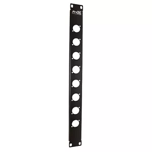ProX T-1U8XLR 1U Rack Panel Punched for 8 Connectors - Picture 1 of 3