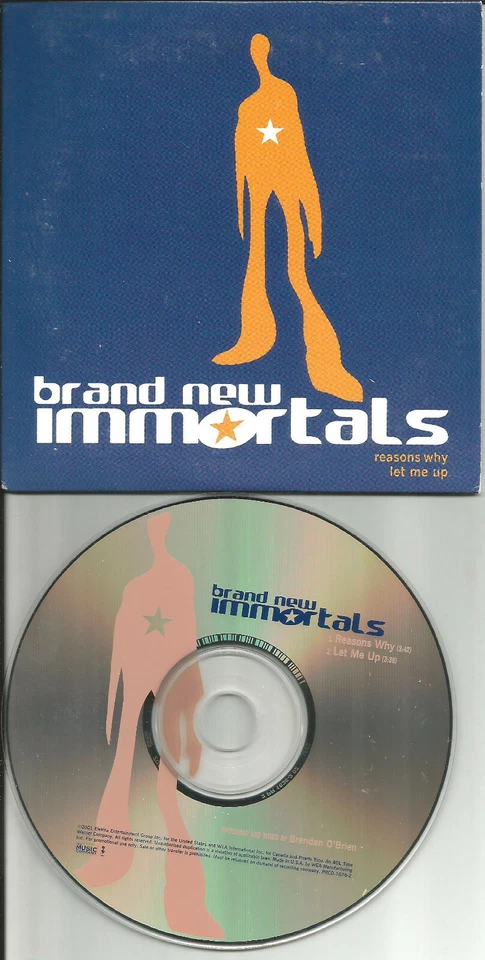 BRAND NEW IMMORTALS w/ Black Crowes Bassist 2TRK Sampler PROMO DJ CD single 2001 Foto 1 de 1