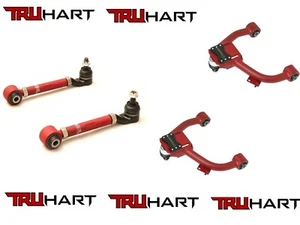 Truhart Front + Rear Camber Kits 4PCS New Red For 98-02 Accord TH-H207 TH-H218 - Foto 1 di 1