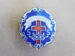 Prendedor corona y cruz vintage metodista S S escuela dominical 5/8" - Imagen 1 de 3