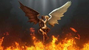 Home Art Wall Decor Fantasy Angel Painting Picture Printed on Canvas - Picture 1 of 6