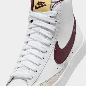 NEU Nike Blazer Mid '77 White Burgundy Crush Kinderschuhe DA4086-119 (US-Größe 7) - Bild 1 von 6