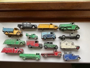 15 DINKY TOYS BEDFORD TAXI AMBULANCE 30 p 25 HUMBER VINTAGE ANTIQUE JOB LOT 1p - Picture 1 of 13