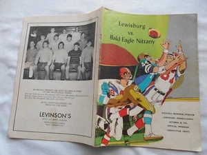 LEWISBURG HS GREEN DRAGONS Vs. BALD EAGLE NITTANY FOOTBALL PROGRAM OCT. 30,1970 - Picture 1 of 2