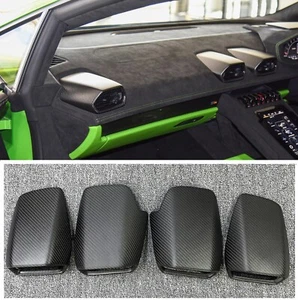For Lamborghini Huracan LP610 LP580 Matte Carbon Fiber Air Vent AC Outlet Trims - Picture 1 of 7