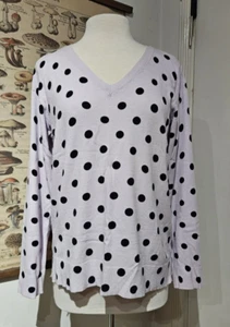 Style & Co Women's Size Large Lavender V-Neck Long-Sleeve Pullover Sweater NWT - Picture 1 of 8