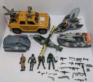 Lanard Corps Action Figure Lot, 5 Vehicles, 5 Figures , Weapons, ATK Humvee - Picture 1 of 16