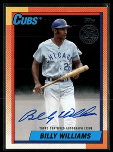 2025 Topps #90B2-BWI Billy Williams 1990 Auto Black #/10 - Picture 1 of 2