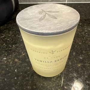 DW Home Charming Farmhouse Vanilla Brulee Scented Candle with Wood Wick - Picture 1 of 4
