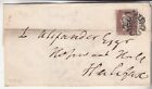 QV Imperf Penny Red Part Wrapper: Wakefield to Halifax, 17 Nov 1842