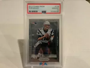 2012 Panini Prizm Tom Brady #116 PSA 10 GEM MT - 1° Carta Prizm - Foto 1 di 2