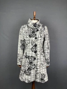 Desigual Damen langer Mantel Größe 36 grau Polyester Langarm geknöpft - Bild 1 von 10
