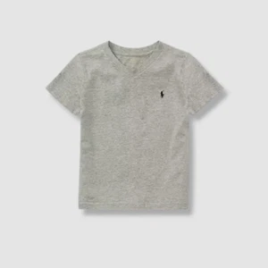 Polo Ralph Lauren Kids Boy's Gray Pony V-Neck Short Sleeve T-Shirt Size 6 - Picture 1 of 3