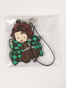 Tanjiro Demon Slayer Gummi Maskottchen Schlüsselanhänger Kimetsu Riemen Bandai Maskottchen Japan - Bild 1 von 4