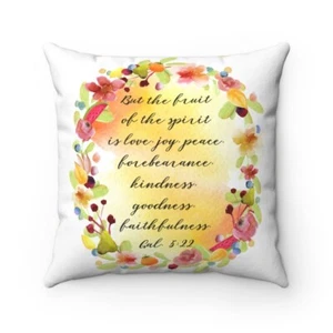 Throw Pillows for Couch Bible Verse Home Decor Decorative with Insert - Picture 1 of 8