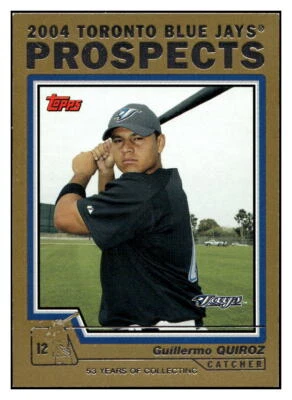 2004 Topps Traded & Rookies #T102 Guillermo Quiroz Gold #/2004 - Image 1 of 2