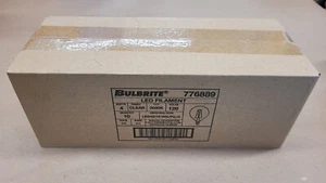 Box of 10 Bulbrite 776889 LED Filament Clear Globe Bulbs G16 4W E12 Candelabra - Picture 1 of 2