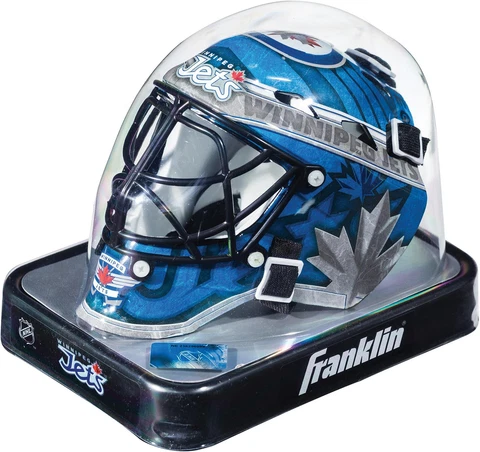 Winnipeg Jets Unsigned Franklin Sports Replica Mini Goalie Mask Cover