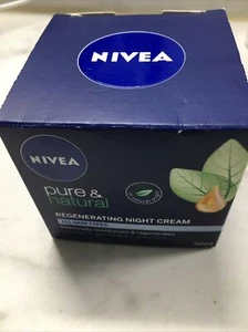 Nivea Pure & Natural Regenerating Night Cream Bio Argon & Bio Aloe Vera 50ml - Picture 1 of 6