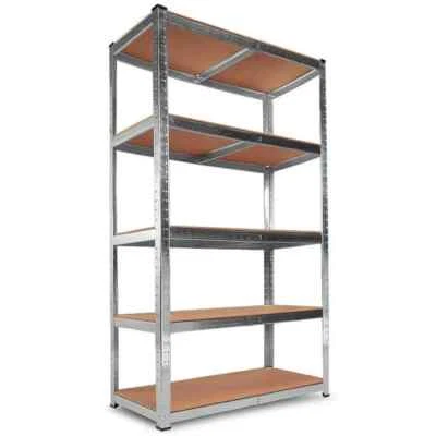 Scaffale 5 Ripiani Metallo 180x90x40 cm Scaffalatura Zincata con aggancio rapido - Immagine 1 di 4