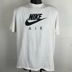 Camisa Nike Air Adulto XL Blanca Negra Logo Swoosh Spellout - Imagen 1 de 6